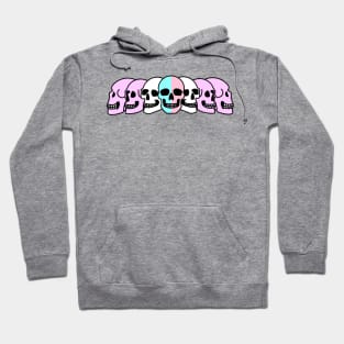 Pride Skulls Bigender Hoodie